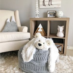 Claraloo handmade nursery polar minky bear rug blanket decor